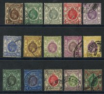 1921-37 MSCA 1c To $5 (15 Vals), VFU, SG From 117/132. (15) Cat. £170 - Other & Unclassified