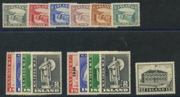1931-33 Gullfoss Falls Set, Fine M (5a Short Perf), SG.195/200, 1939 World's Fair Set, Fine M, SG.238/241, 1940 World's  - Other & Unclassified