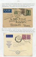 1929-50's Airmails & First Flights Range Written Up On Leaves Incl. 1929 Eastern & Imperial First Airmails Calcutta - Lo - Altri & Non Classificati