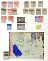 MISCELLANEOUS Ranges In A Stock Book Incl. 1922 Opts To 2/6d, Penny Reds Covers, Pieces, Postage Dues, Plate Blocks, Pos - Other & Unclassified