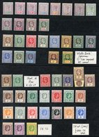 QV-KGVI M Vals, Mostly Good To Fine Incl. 1890 To 5s Less 1s, KEVII Vals To 1s(2 Different) & 2/6d, KGV Vals To 2s & KGV - Autres & Non Classés