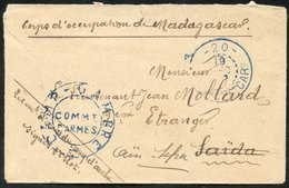 1903 Small Stampless Envelope To Saida Headed In M/s 'Corps D'Occupation De Madagascar' & Signed By Officer, Obverse Has - Other & Unclassified