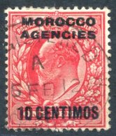 1907-12 Spansh Currency KEVII 10c On 1d Scarlet, FU Variety Overprint Showing Complete Doubling Of Letters & Value, SG.1 - Altri & Non Classificati
