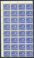 1949 32p Ultramarine 'The Twenty Two Fountains Balaju' UM Block Of Thirty-two (¼ Sheet), SG.71, Cat. £308 - Altri & Non Classificati