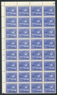 1949 32p Ultramarine 'The Twenty Two Fountains Balaju' UM Block Of Thirty-two (¼ Sheet), SG.71, Cat. £308 - Other & Unclassified