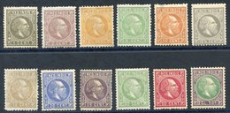 NETHERLANDS INDIES 1870-88 Defins 1c To 2g.50 (12 Vals) M, Faults Incl. 10c Thinned, Odd Perf Or Gum Faults. (12) ST.Cat - Other & Unclassified