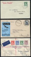 1938-47 First Flight Covers (3) 1938 March 18th Survey Flight Rabaul - Salamaua (50 Flown), 1938 June 3rd Carpenter Airl - Altri & Non Classificati