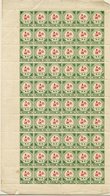 1899 Postage Due ½d Carmine & Green Large 'D' A Complete Left Side Pane Of 60 UM (approx 6 Stamps With Tone Spots), SG.D - Altri & Non Classificati