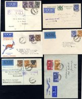 1932-37 Range Of First Flight Covers (6) From 1932 Imperial Airways First Regular Service Broken Hill - Cape Town Spring - Altri & Non Classificati