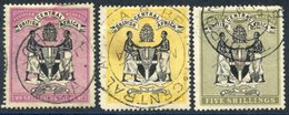 B.C.A 1897-1900 2/6d, 3s (rounded Corner) & 5s (short Perfs Top Right) VFU, SG.37/9. (3) Cat. £550 - Altri & Non Classificati