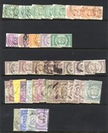 FISCAL STAMPS FOR POSTAGE - A Largely Fiscally Used Range Of These Issues 1882-86 With £5 (5), £2 (2) - One Used Bloemfo - Altri & Non Classificati