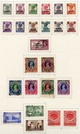 1947-51 Collection U On Philatelic Leaves Incl. 1947 & 1948 Sets And 1947-51 Officials Complete (one Of Each Val, Two St - Altri & Non Classificati