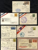 1928-41 First Flight Covers (7) Incl. 1931 Francis Chichester Flight Manila - Tokio Crashed At Katsuura With Cachet & Pi - Other & Unclassified