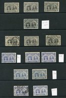 1910-13 Double Heads 2d Values SG.128 (3) M & SG.129 M, Plus U (3), 2½d Values M (6) & U Incl. One Perf 15 Fine M. (14) - Altri & Non Classificati