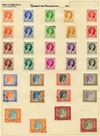 1954-63 Collection On Leaves Incl. 1954 Defin Set M & U, Also ½d & 1d Coil Strips Of Five UM, 1859-62 Defin Set M & U, C - Other & Unclassified