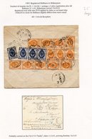1901 Registered/AR Cover At Double Rate From Bukhara To Shikarpore Franked By Arms Issue 1k Orange (12) & 7k Blue (4), A - Other & Unclassified