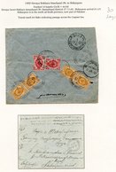 1900 Cover At Single Rate From Bukhara To Shikarpore, Franked At Arms Issue 1k Orange (4) & 3k Red (2), Tied By NOVA BOK - Other & Unclassified