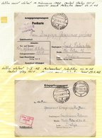 WWII Collection Of 49 POW Cards & Letters Written Between 31st Jan 1942 & 25th Aug 1944 From Lieutenant (later Captain)  - Other & Unclassified