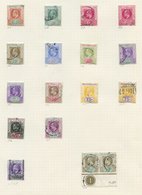 1906 MCCA Set VFU Incl. Odd Extra Value, SG.60/70. Also 1904 4c On 30c Revenue, VFU, Barefoot 17. (17) Cat. £284 - Other & Unclassified
