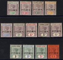 1896-97 CCA Complete Set Ovptd SPECIMEN, Good Appearances All With Gum, 5s & £1 Are UM, Small Faults., SG.41s/53s. Cat.  - Other & Unclassified