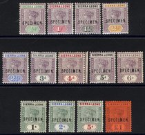 1896-97 CCA Complete Set, Ovptd SPECIMEN, Fine M, SG.41s/53s. (13) - Other & Unclassified