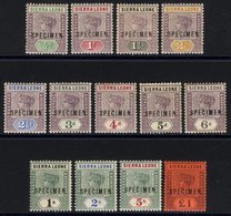 1896-97 CCA Complete Set Ovptd SPECIMEN, Fine M (£1 Is UM), SG.41s/53s. (13) - Autres & Non Classés
