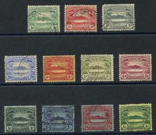 1908-11 MCCA Small Canoe Set, VFU (2d Rounded Corner), SG.8/17. (11) Cat. £225 - Other & Unclassified