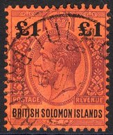 1914-23 MCCA £1 Purple & Black/red, Superb U Example, SG.38, Cat. £120 - Other & Unclassified