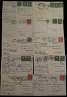 1910-19 PPC (10) From USA To Middleburg (Transvaal) At 2c & 3c Rates With Range Of South African Circular (9) & Triangul - Autres & Non Classés