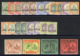 Selection Of SPECIMEN Ovpts, Mainly With Gum In Varied Condition Incl. 1903 CCA ½d To 5s (2), 1920-22 £1 Etc. (23) - Autres & Non Classés