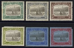1923 Tercentenary 1d Perf Colour Trials (6) In The Issued Colours Of The ½d, 2d, 2½d, 1s, 2s & 2/6d, All On Watermarked  - Altri & Non Classificati