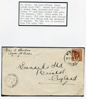 1929 (12 Apr) Envelope To England, Bearing Leeward Islands 1½d Clearly Tied By 'ST. KITTS/CAYON' Rubber D/stamp (Proud T - Altri & Non Classificati