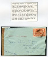 1939 (28 Aug) Envelope From Barbados Franked At 1½d & 1940 (21 Mar, 10 Apr & 17 Aug) Envelopes From Guadeloupe, Two Fran - Altri & Non Classificati