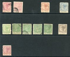 Collection Incl. Those By Spiro, Comprising 1d Magenta (8 Of Which Seven Are Used), 2½d Red-brown, 4d Blue, 6d Green (7  - Other & Unclassified