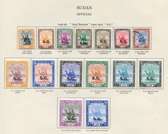 1936-54 M & U Collection On Printed Leaves Incl. 1950 Air Set M, 1951 Set Mixed M Or VFU. OFFICIALS 1936-46 Set M (10m I - Other & Unclassified