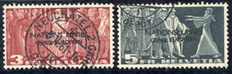 1950 (United Nations) 3f & 5f, Both VFU, SG.LU18/19. (2) Cat. £400. - Other & Unclassified