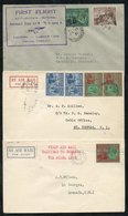 1929-31 First Flight Covers (3) Incl. 1931 Feb 10th PAA Port Of Spain - Maracaibo, Venezuela With Cachet (82 Flown) - Altri & Non Classificati