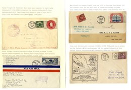 1922-70's Collection Of 150 Airmail Covers Incl. Many Cacheted First Flight, Some Written Up, With Attractive Frankings/ - Autres & Non Classés