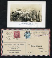 1931 (June 19th) Hillig & Hoiriis Flight Liberty New York - Harbour Grace, Newfoundland Special Cover Signed By Both Men - Autres & Non Classés