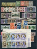 1929-95 Collection Of M & U Issues On Stock Leaves Containing 1929 Conciliation Set With First Day Cancel. 1933 Anno San - Altri & Non Classificati