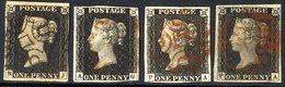 QV-QEII 1840-1995 Highlights Incl. 1840 Penny Blacks (5) Incl. Four Margins (4), 1851 2d (9), Range Of 1d Plates, 2d Pla - Other & Unclassified