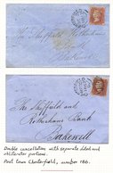 QV-KGVI COLLECTION Of Stamps & Covers On Leaves Incl. 1840 1d Four Margins (thin), 1841 1d Various On Piece/covers Etc.  - Andere & Zonder Classificatie