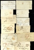 1776-1837 Range Of Pre-stamp Covers, Highlights Incl. 1776 MON/MOUTH Cover To Cardiff, 1789 BOROUGH/BRIDGE, 1789 WORBURN - Autres & Non Classés