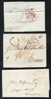 LONDON Scarce Early PAID Marks Incl. A Clear Strike Of The Rare Westminster Office 1794 Experimental Crowned PAID, A Goo - Andere & Zonder Classificatie