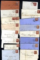 SCOTTISH DUPLEXES 1850's-60's - 1d Stars Covers (40) All Sent From Scotland With Mainly Duplex Cancels From Aberdeen To  - Altri & Non Classificati