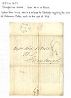 AYRSHIRE - IRVINE 1757-1839 Group Of Eight Covers Incl. ALBINO S/line IRVINE On Cover To Edinburgh, S/line IRVINES 1778, - Other & Unclassified