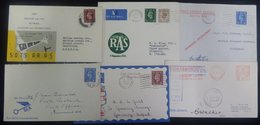 1937-48 First Flight Covers (6) From 1937 Jersey Airways Jersey - Southampton Cover With Cachets & Pilot Signed, 1939 Gu - Other & Unclassified