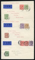 1926-27 First Flight Covers (3) For French Toulouse/Dakar Service Cover From London - Conakry, Back Stamped Dakar & Cona - Other & Unclassified