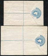 1878 1st Provisional QV 2d Reg Envelopes, Unused Size F & G, Minor Faults. Scarce H RPI (Cat. £400) - Other & Unclassified