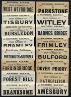 RAILWAY LUGGAGE LABELS Selection Of 176 Plus PP Fragile & Perishable Labels, 24 London & South Western, 80 Southern Rail - Other & Unclassified